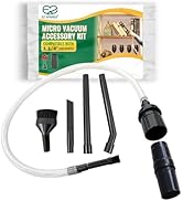 EZ SPARES Universal Vacuum Cleaner Attachment Kit (7-Piece) - Micro Cleaning Tools for Keyboard, ...