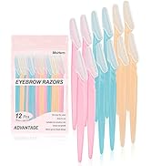 Eyebrow Razor for Women, 12 Pcs Dermaplaning Tool for Face Professional, Face Razor for Women Fac...