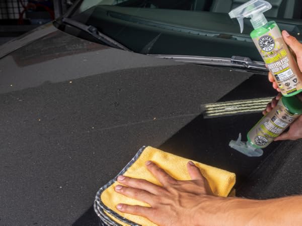 Gold microfiber towels for cars and trucks designed for polishing, drying, and detailing perfection