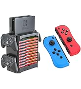 Skywin Game Storage Tower and Controllers For Nintendo Switch - Game Holder Game Disk Rack Organi...