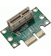WLGQ PCIE X1 Male to Female Riser Card, PCI Express PCI-E 1X 90 Degree Adapter, Suitable for Serv...