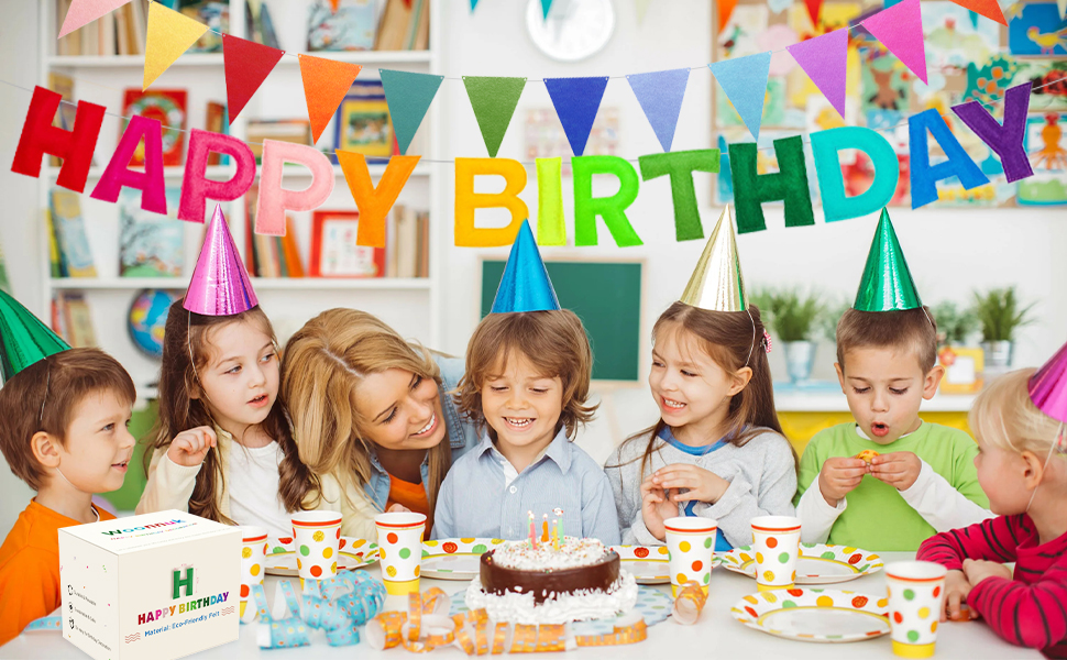 With a range of colorful and fun decorations, you can create a magical atmosphere for kids/friends