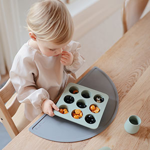 Toddler snacking