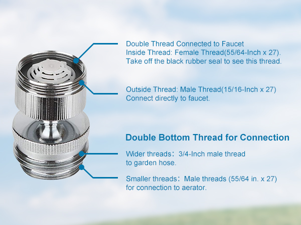 brass garden hose connector