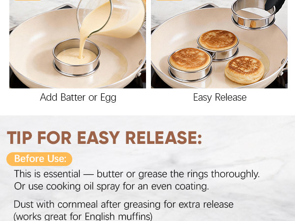 English Muffin Rings 4 Inch