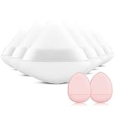 EVAOUXIU Powder Puff - 6 Pcs Triangle Powder Puffs for Face Powder & 2 Pcs Makeup Sponges, Indivi...