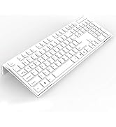 KOTEMON Acrylic Tilted Computer Keyboard Stand for Ergonomic Typing, Keyboard Tray Holder with Si...