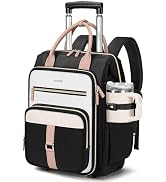 Ytonet Rolling Backpack for Women,15.6 Inch Travel Backpack with Wheels, Stylish Rolling Laptop B...