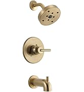 Delta Faucet Trinsic 14 Series Single-Function Tub and Shower Trim Kit with Single-Spray H2Okinet...