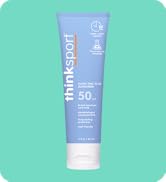Thinksport SPF 50+ Mineral Sunscreen – Safe, Natural Sunblock for Sports & Active Use - Water Res...
