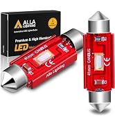 Alla Lighting 41mm/42mm 578 211-2 212-2 LED Festoon Bulbs, 10000K Blue CAN-Bus Interior Dome, Map...