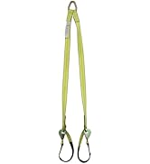 Boxer Tow Straps V Bridle 2 Inch x 6 Feet with Snap Hooks, Recovery V Strap, Rollback, Car Hauler...