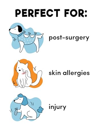 perfect for: post-surgery, skin allergies, injury