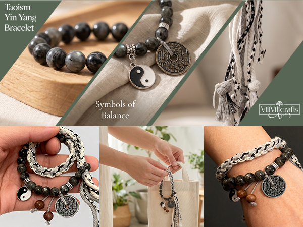 Bagua Bracelet brings positive energy and spiritual protection.