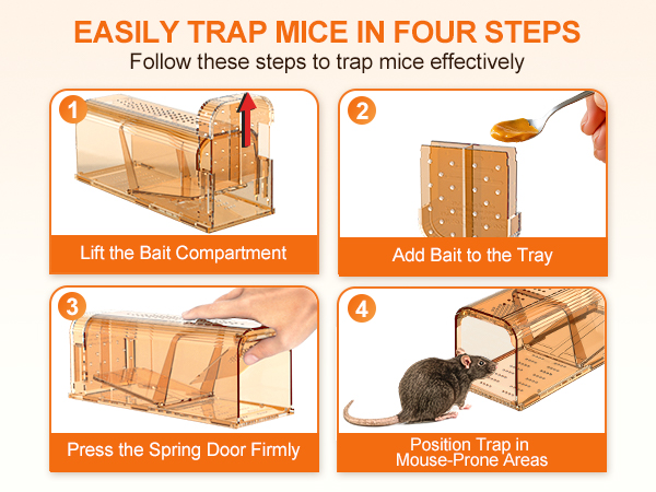 humane mouse traps indoor for home