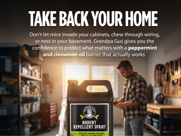 Rodent Repellent For Car Engines, Peppermint Oil & Cinnamon Oil Rodent Repellent Spray