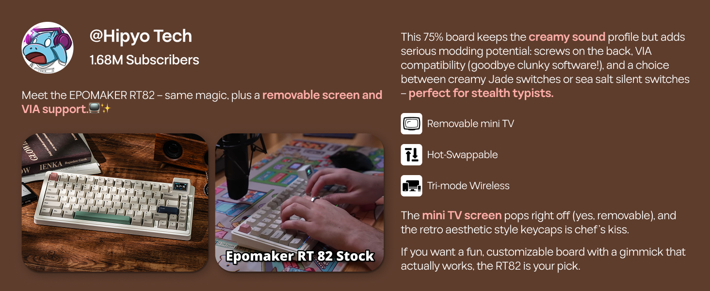 RT82 Wireless Gaming Keyboard
