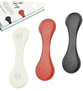 XYOFUN 3 Pack Silicone Magnetic Bookmarks, Double-Sided Magnet Reading Clips, Page Holders for Me...