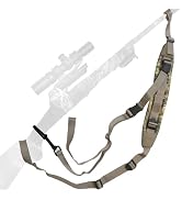 HUNTPAL Stalker Sling for Rifle, Shotgun & Crossbow, Hands-Free Gun Strap | Non-Swivel Installati...
