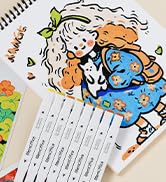 MemOffice 100 Colors Dual Tip Artist Alcohol Markers Set with Carrying Case - Perfect for Colorin...