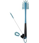 MOSOLAN 3-in-1 Water Bottle Cleaning Brush Set - Long Handle Scrubbing Brush for Tumbler, Straw, ...
