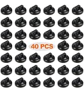 CANAANIN Magnetic Cable Zip Tie Mounts Clips 40 Piece Multipurpose Zip Ties Mount Base Holder Bla...