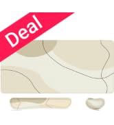 iCasso Extra Large Mouse Pad with Wrist Rest, 3in1 Big Full Desk Mousepad + Keyboard Wrist Rest+M...