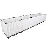 BAOYOUNI Raised Garden Bed Kit DIY Plastic Planter Box for Growing Fresh Vegetables, Herbs, Flowe...