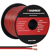 VIABRICO 18AWG 100FT Electrical Wire Cable 2 Conductors Red Black Cable Hookup LED Lighting Strip...