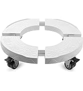 E-SDS Heavy Duty Plant Caddy with Wheels Capacity, 15"-21" Adjustable Rolling Plant Stand with Wh...