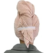 Chloven Ultra-large Microfiber Hair Towel Wrap for Women,Anti Frizz Hair Drying Towel with Elasti...