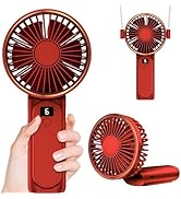 Handheld Fan, Portable Fan, 4000mAh USB Rechargeable Personal Fan, 180° Foldable Mini Desk Fan, 6...
