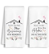 HSIASHENG New Home Gifts Kitchen Towels, Housewarming Gifts for New House Dish Towels, House Warm...