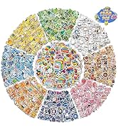 1200PCS Water Bottle Animal Stickers for Kids Classroom - Cute Waterproof Vinyl Laptop Skateboard...