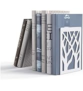 BookEnds,Decorative Metal Heavy Duty Book End Supports for Bookrack Desk