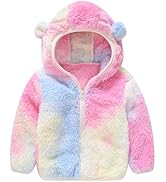 AIWUHE Baby Boys Girls Toddler Hooded Jacket Fleece Hoodie Winter Warm Solid Color Coat Cute Bear...