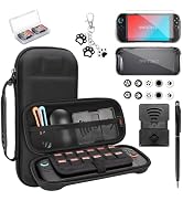 FIWWAT Switch 2 Case Carrying Case- for Nintendo Switch 2 Accessories Bundle with Clear Protectiv...