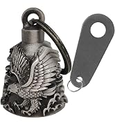 Dream Apparel Motorcycle Biker Bell W/ Motorcycle Bell Hanger, Motorcycle Accessories or Key Chai...