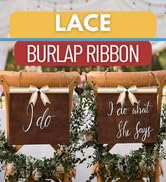 Mandala Crafts Burlap and Lace Ribbon for Wreath - Unwired Rustic Natural Jute Burlap Lace Ribbon...