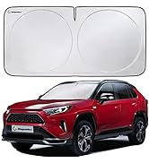 Magnelex Car Windshield Sunshade - Advanced Light-Blocking Protection, Foldable Sun Shade with Mi...
