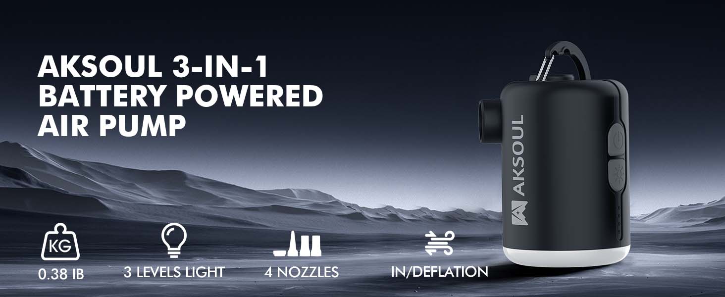 Portable Air Mattress Pump for Inflatables