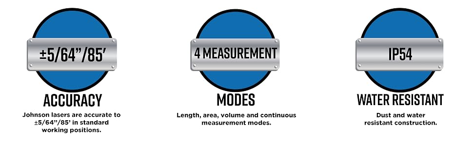 85' Laser Distance Meter Features