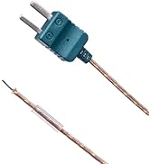 BOCEUC Wire K Type Thermocouple Probe, High Accuracy K Type Mini-Connector Thermocouple Temperatu...