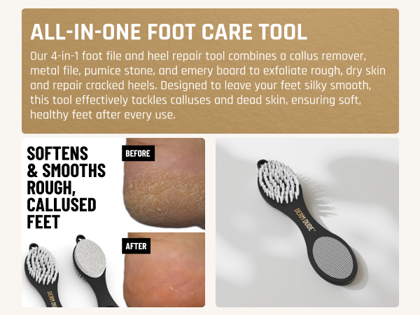 scrubber for callus removal heel repair tool foot file for rough dry feet men’s pedicure tool