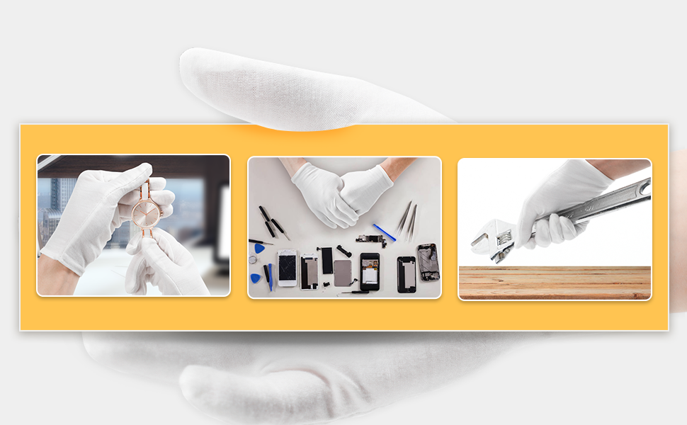 White Cotton Gloves
