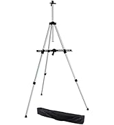 KINGART 736 Artist Easel - Sturdy Aluminum Tripod Field and Display Easel - Adjustable Height 18
