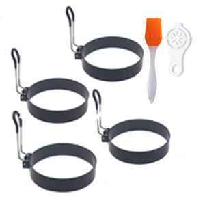 Non-stick Stainless Steel Round Egg Maker Mold Egg Shaper Circle