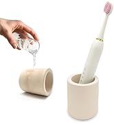 DiatZeno Mini Toothbrush Holders for Bathrooms - Diatomite Quick-Dry Organizer, Compact Portable ...