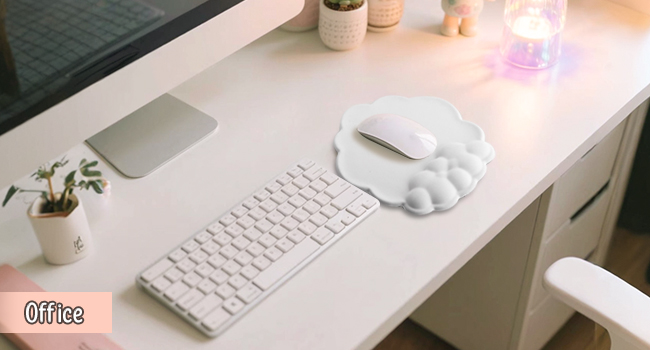 Cloud shape Mousepad with Wrist Support