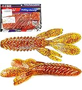 Fishing Lures for Bass, VMSIXVM Fishing Jig Head Swim Shad Lure, Soft Plastic Swimbaits with Padd...
